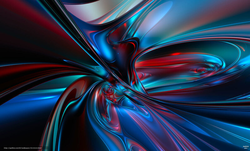 Abstract Fluid Swirl — Blue, Dynamic