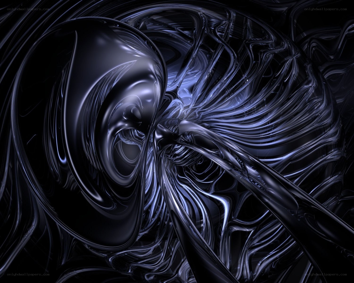 Abstract fluid swirl design