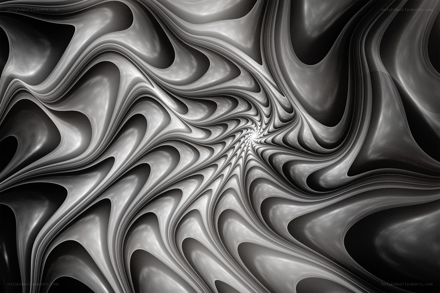 Abstract fluid swirl pattern
