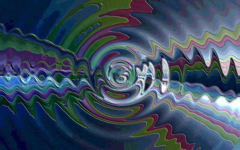Abstract fluid swirl pattern