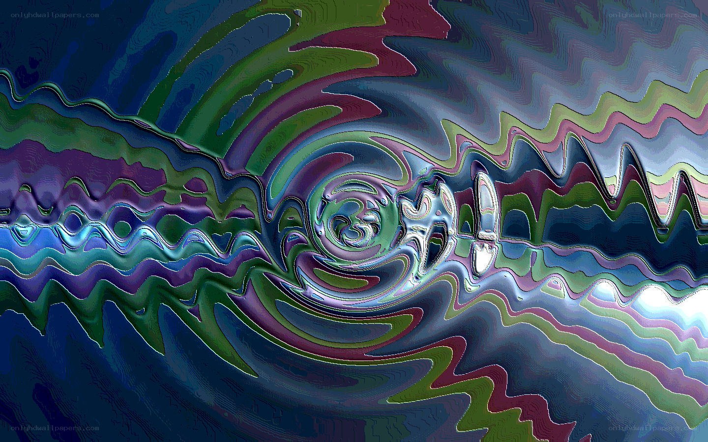 Abstract fluid swirl pattern