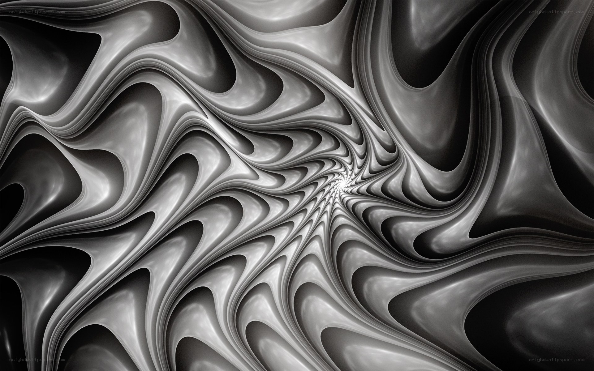 Abstract fluid swirl pattern