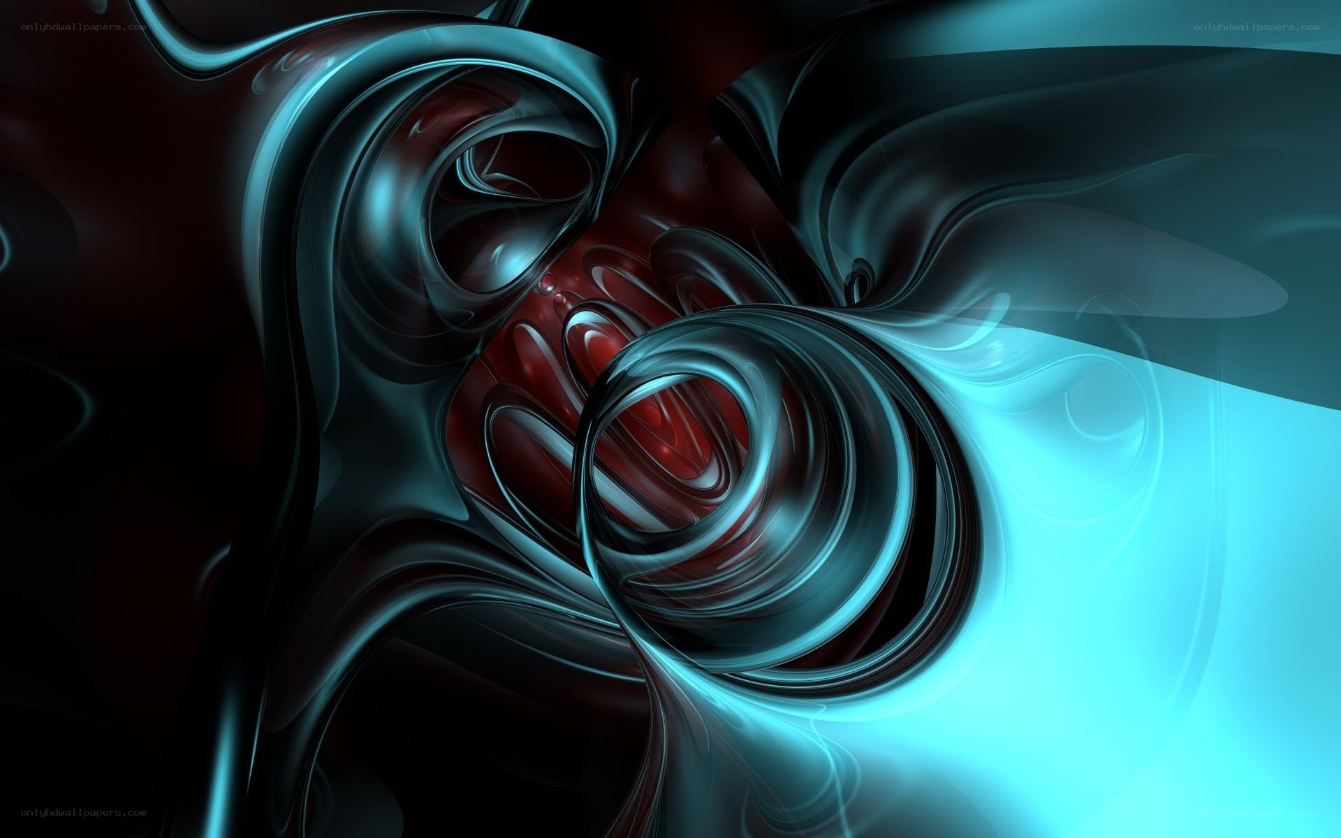 Abstract fluid swirls