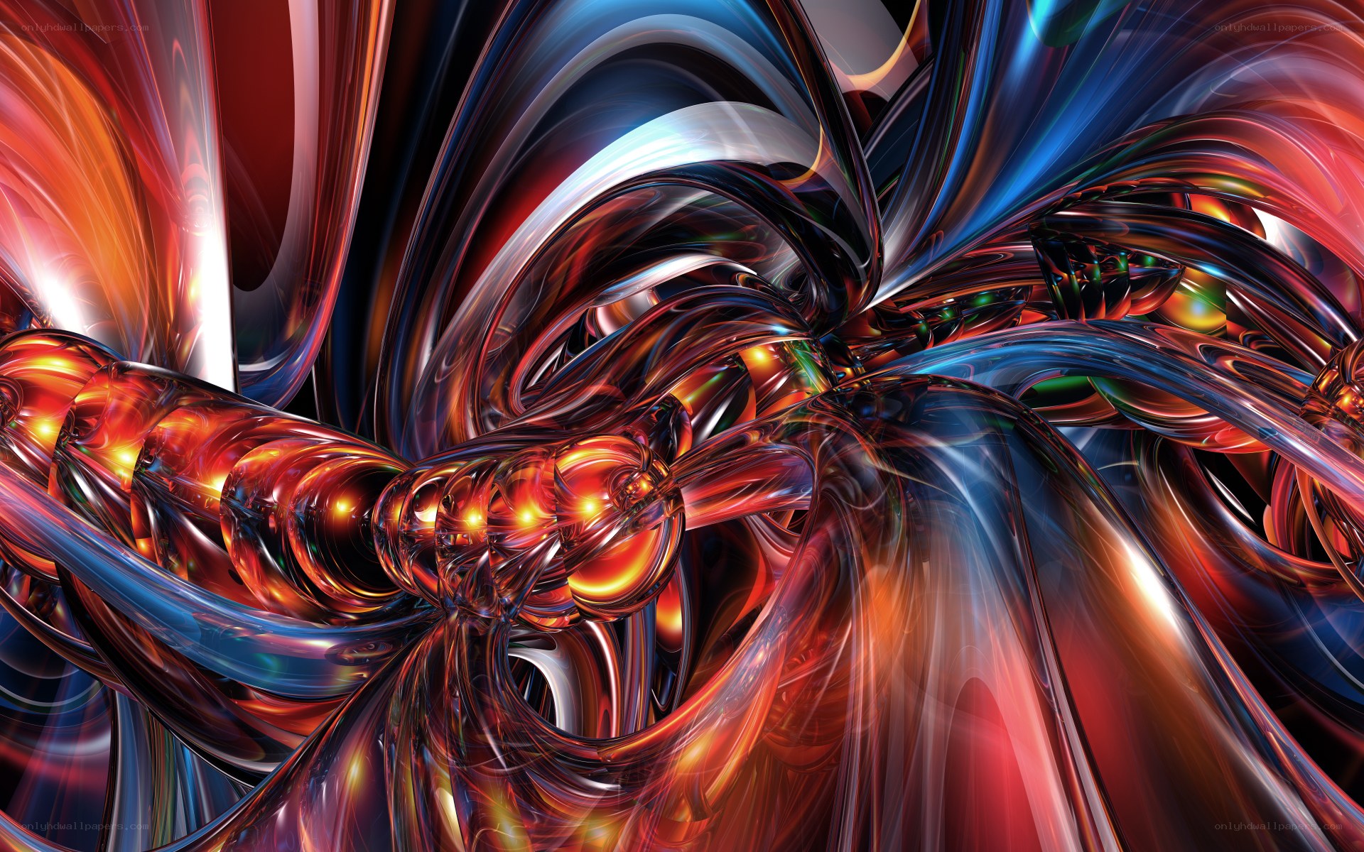 Abstract fluid swirls