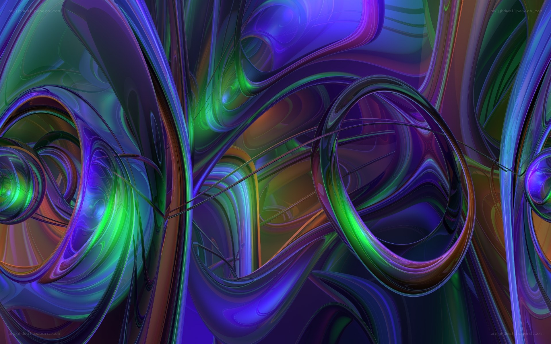 Abstract fluid swirls