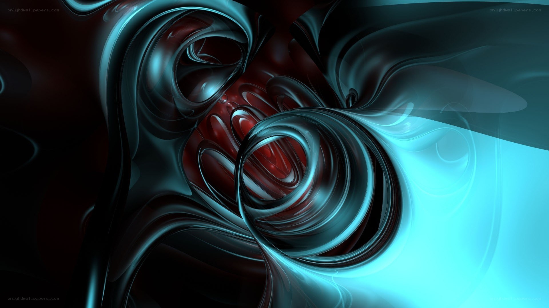 Abstract fluid swirls