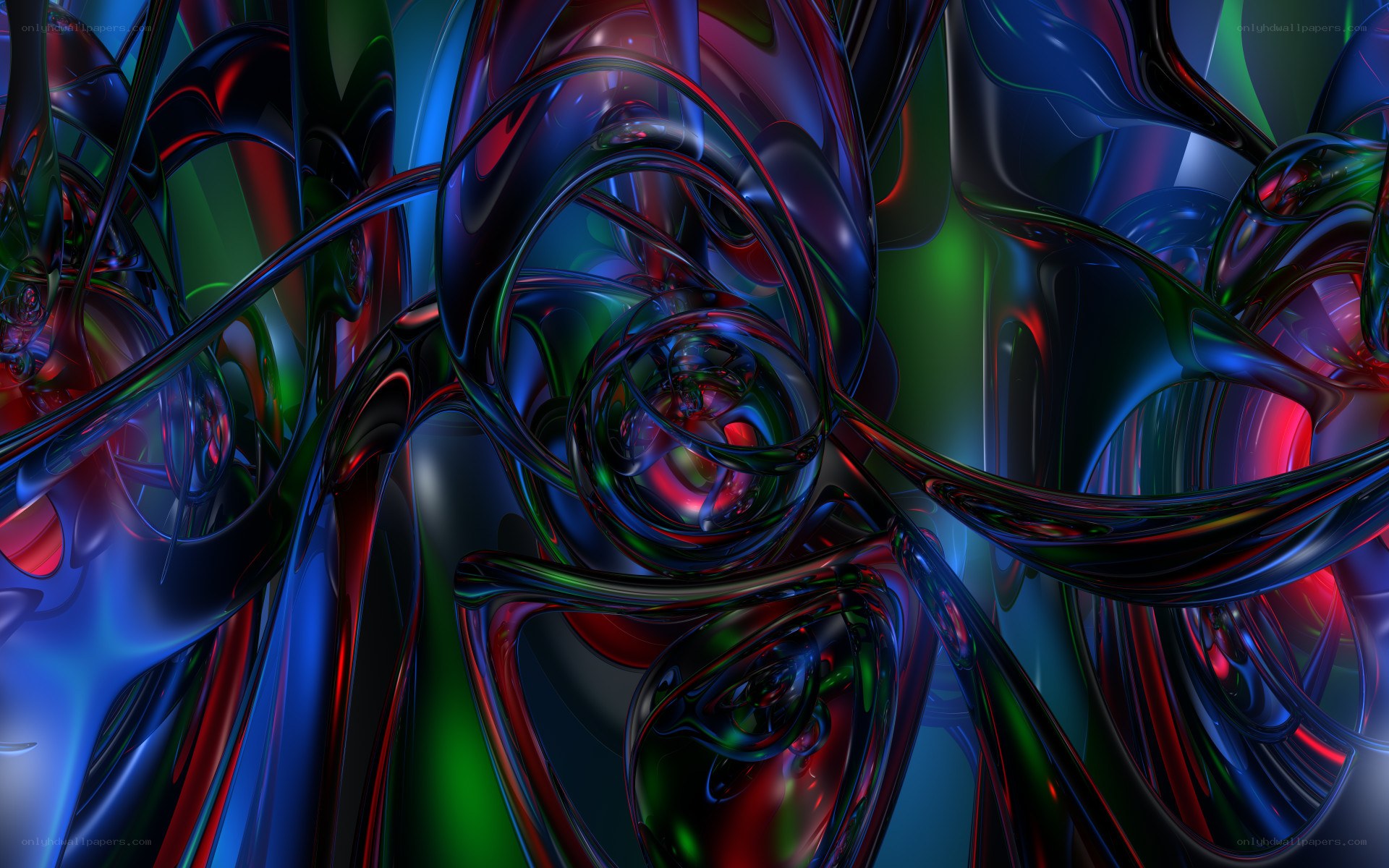 Abstract fluid swirls
