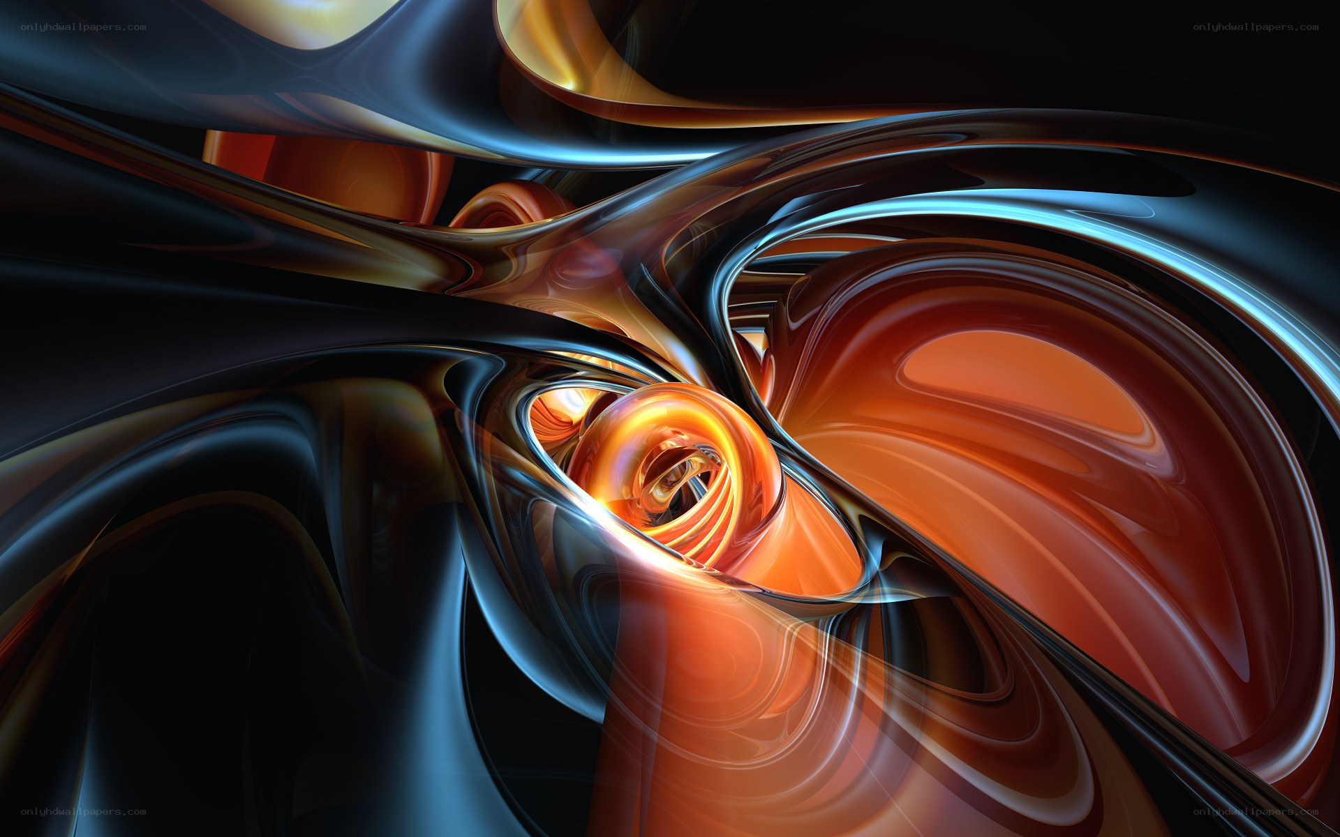 Abstract fluid swirls