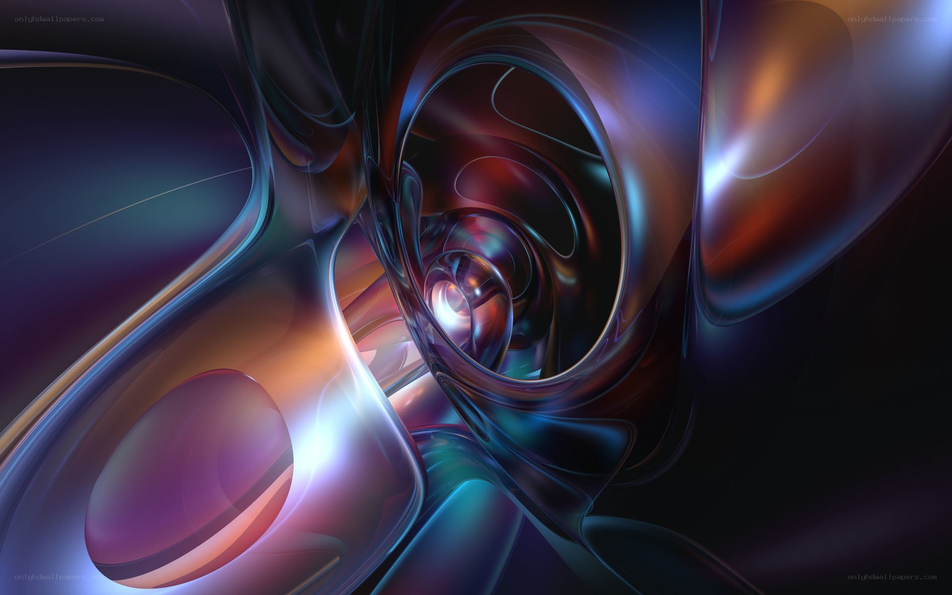 Abstract fluid swirls