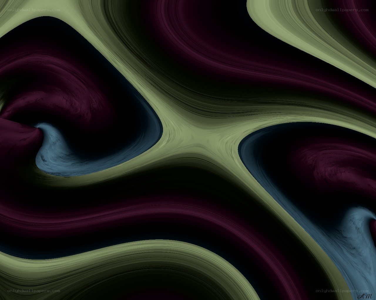 Abstract fluid swirls