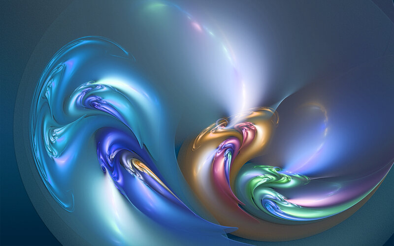 Abstract fluid swirls