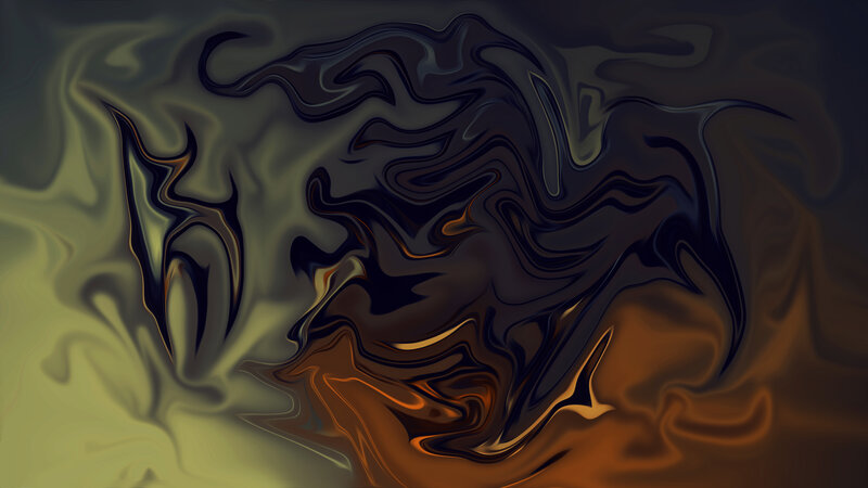 Abstract Fluid Swirls — Black, Dark