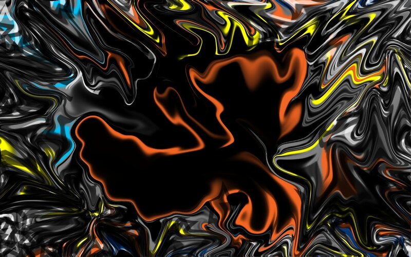 Abstract Fluid Swirls — Black