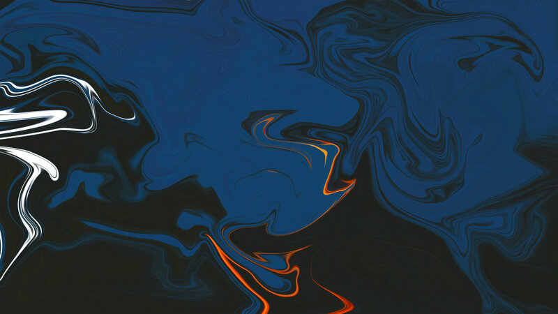 Abstract Fluid Swirls — Blue, Dynamic, White Lines