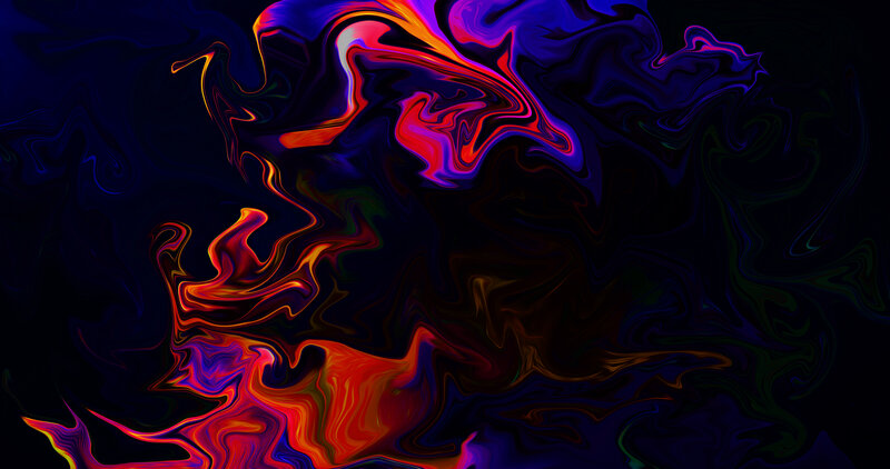 Abstract Fluid Swirls — Purple, Dramatic