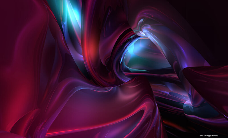 Abstract Fluid Swirls — Purple