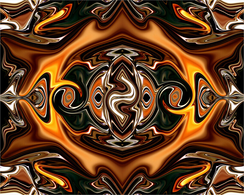 Abstract fluid symmetry art