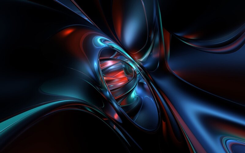 Abstract Fluid Tunnel — Blue