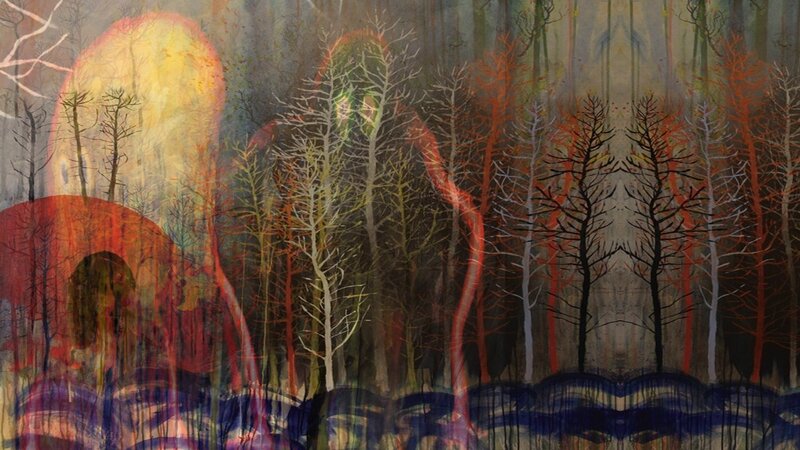 Abstract Forest Figures