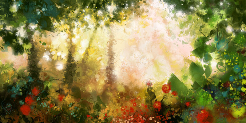 Abstract Forest Scene