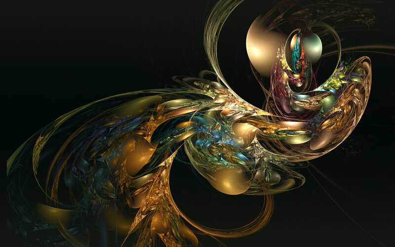 Abstract fractal art composition