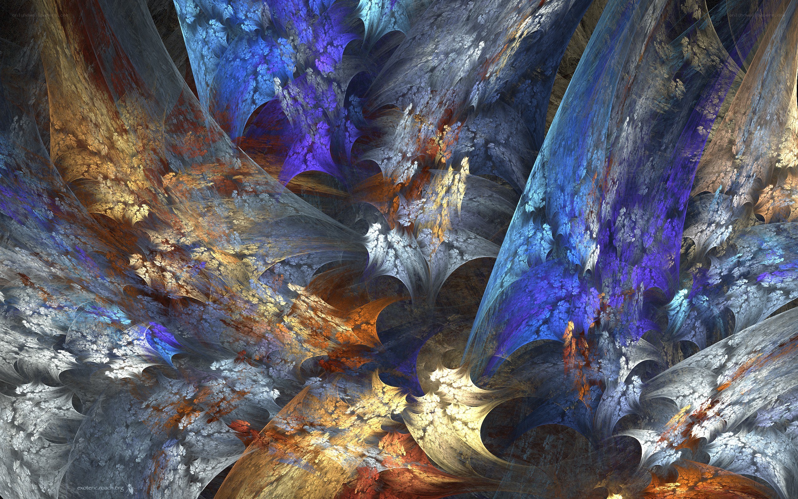 Abstract fractal art composition
