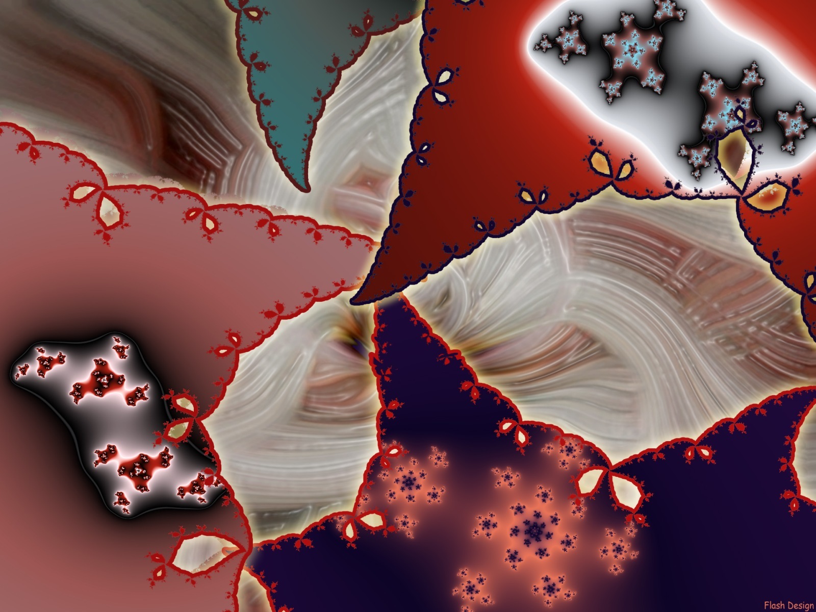 Abstract fractal art composition