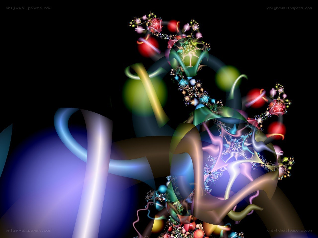 Abstract fractal art composition