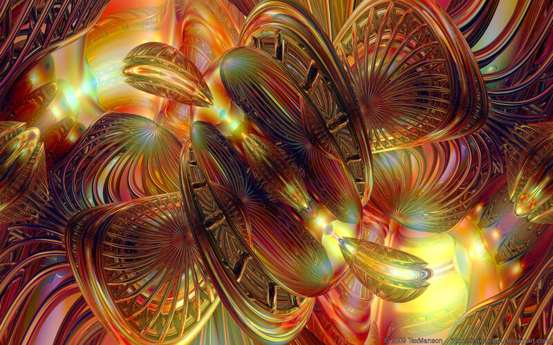 Abstract fractal art composition
