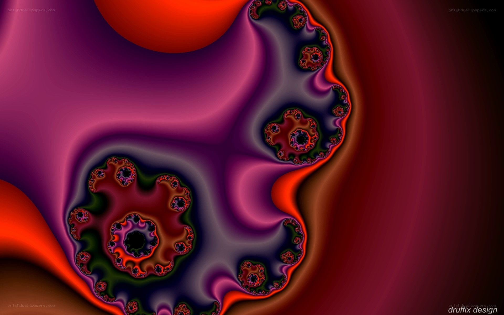 Abstract fractal art design