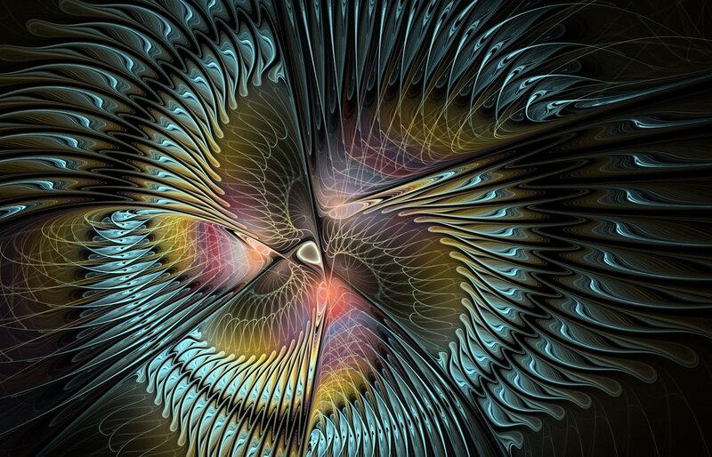 Abstract fractal art pattern
