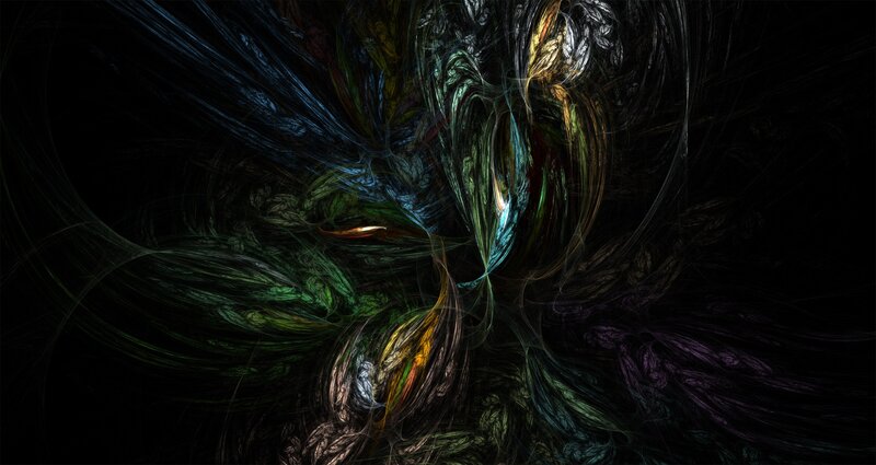 Abstract fractal art swirl