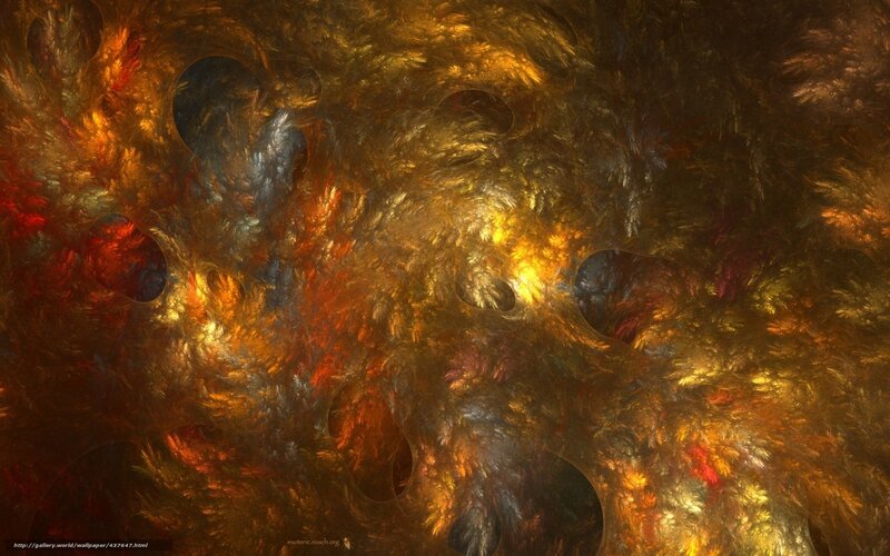 Abstract fractal art with glowing textures