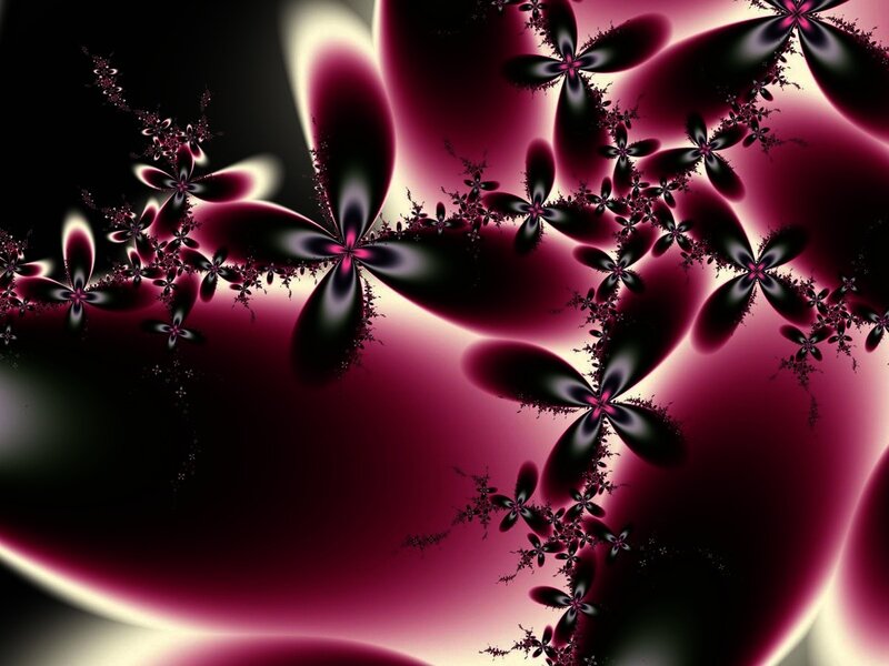abstract fractal art with purple and black