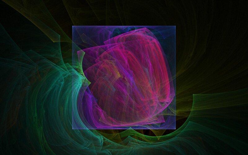 Abstract fractal art with vibrant colors