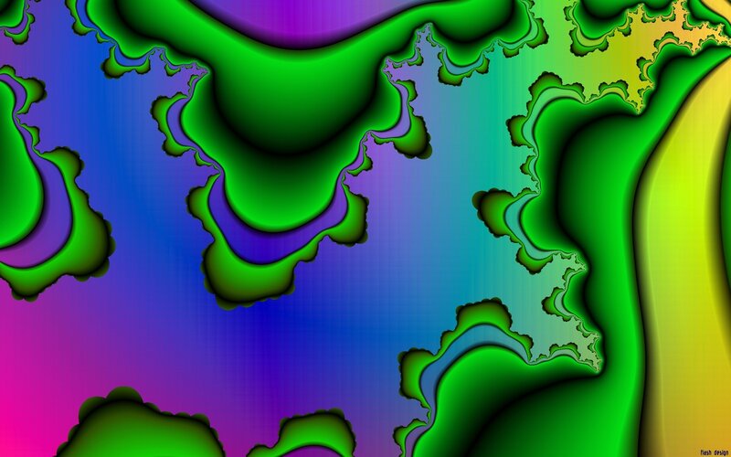 Abstract fractal art with vibrant colors
