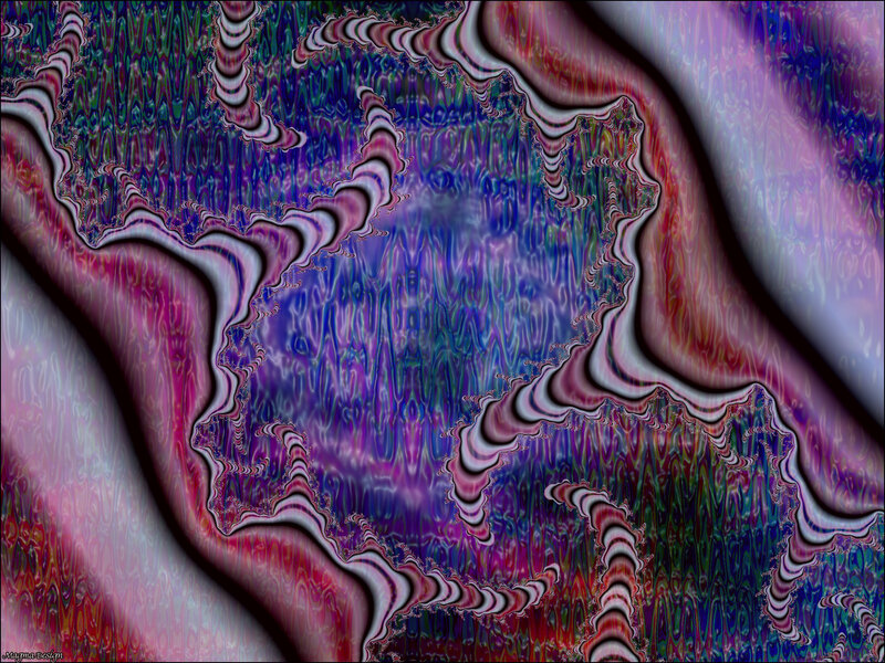 Abstract fractal art with vibrant colors