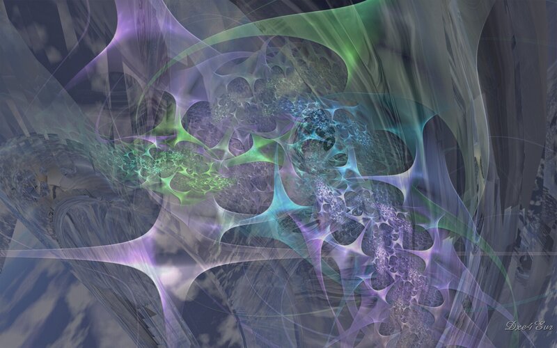 Abstract fractal art with vibrant colors