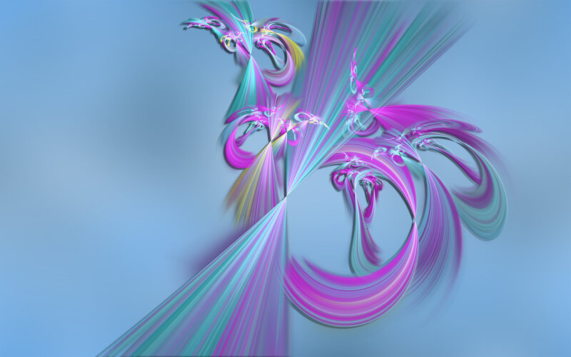 Abstract fractal art with vibrant colors