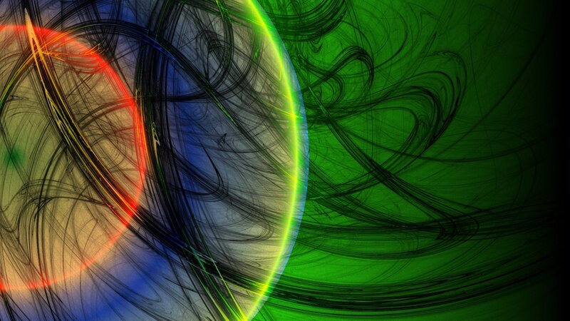 Abstract fractal art with vibrant colors