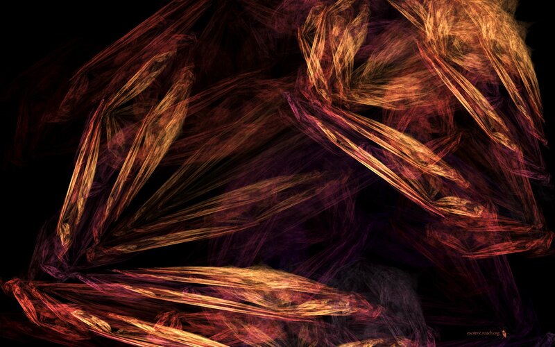 Abstract fractal art with warm tones