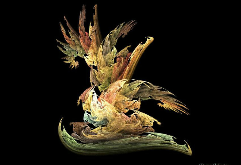 Abstract Fractal Bird