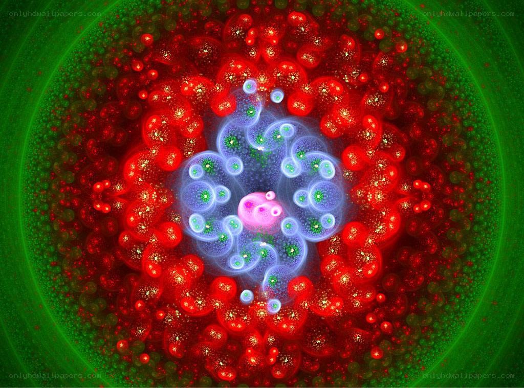Abstract fractal cellular pattern