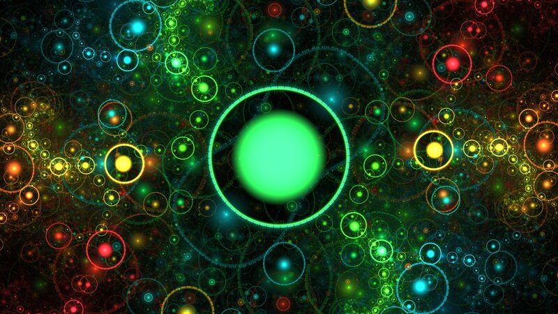 Abstract fractal circle patterns