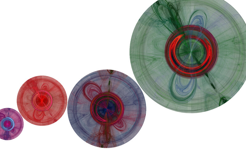Abstract fractal circles