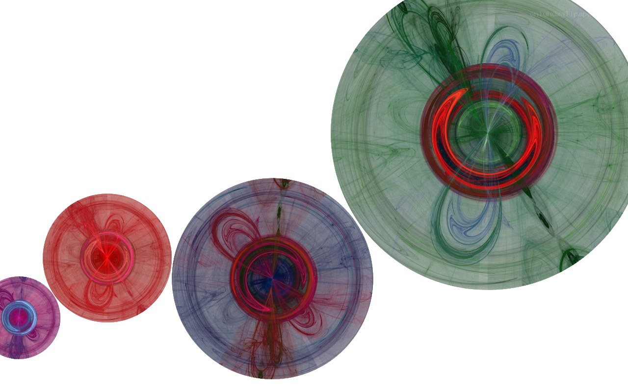 Abstract fractal circles