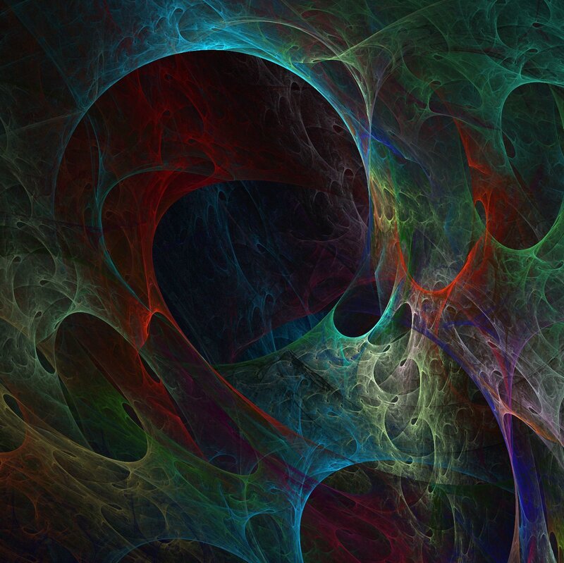 Abstract fractal color swirl