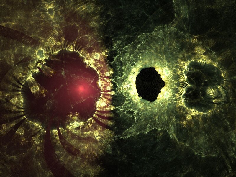 abstract fractal cosmic scene