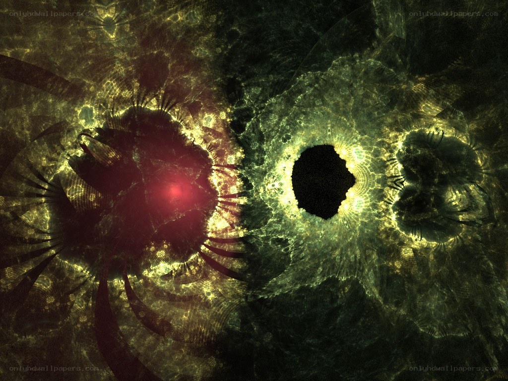 abstract fractal cosmic scene