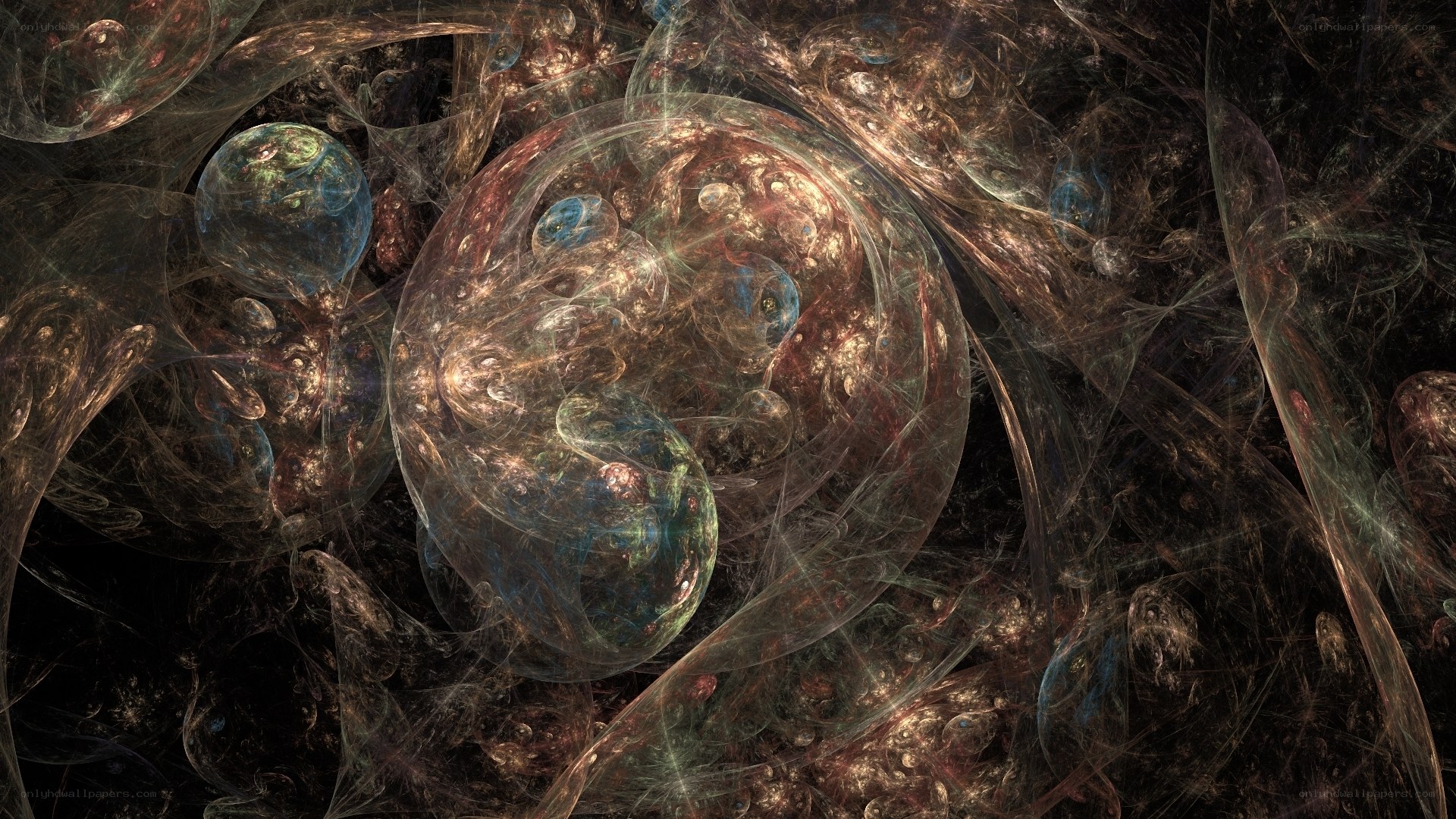 Abstract fractal cosmic scene